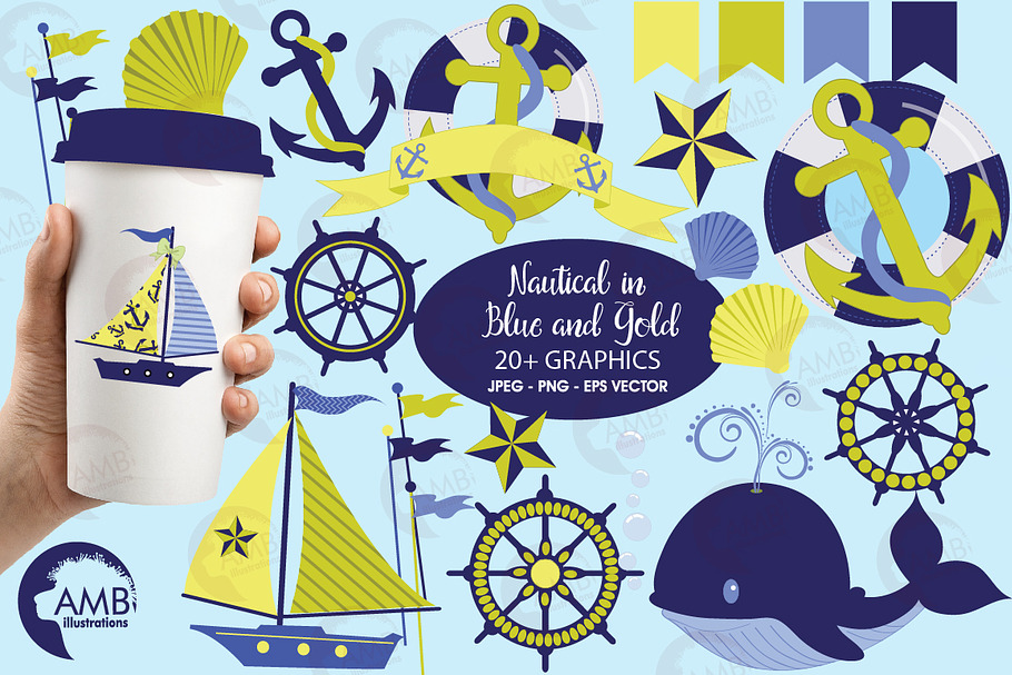 Nautical Cruise Clipart AMB-518 in Illustrations - product preview 8