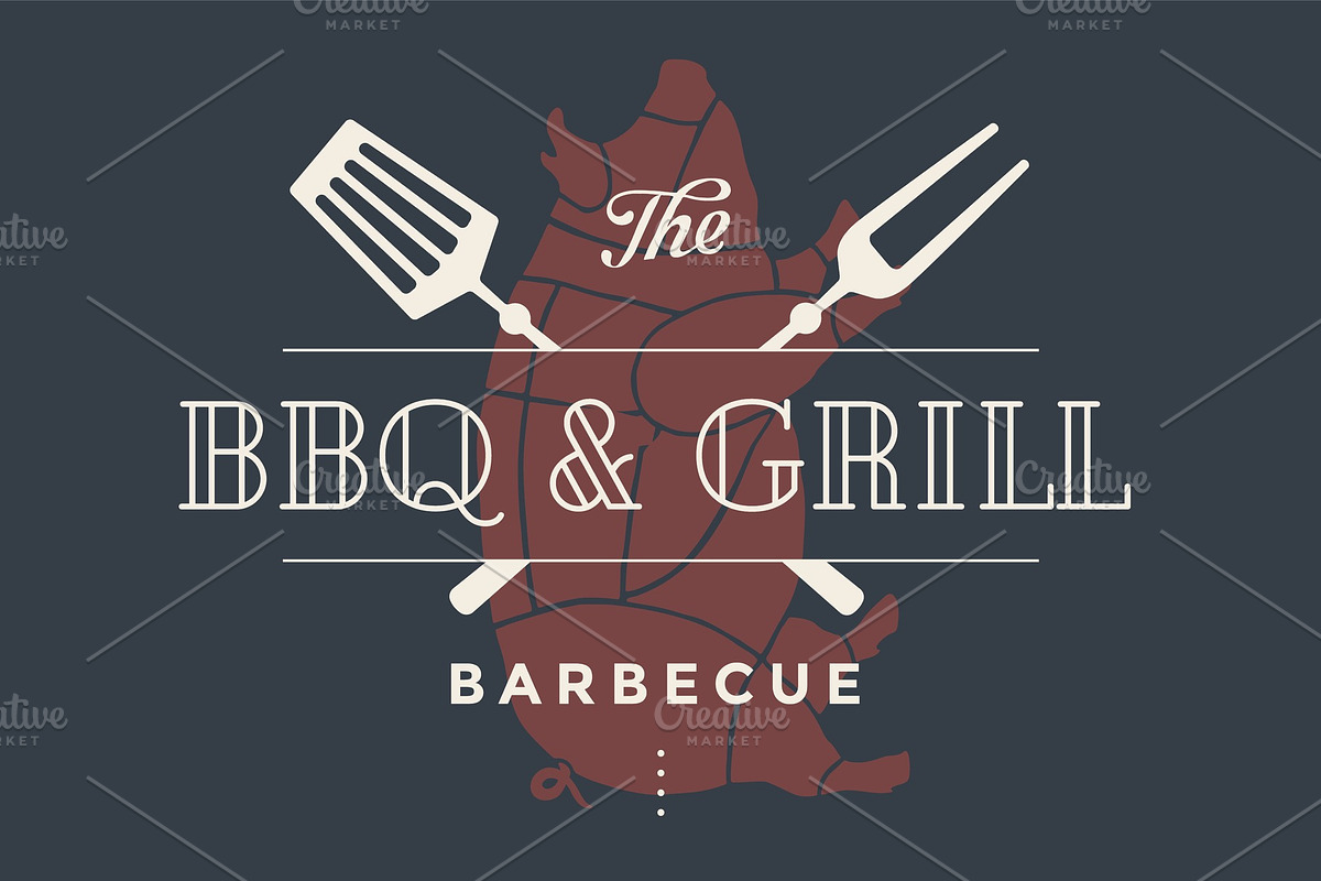 Logo template of restaurant in Illustrations - product preview 8