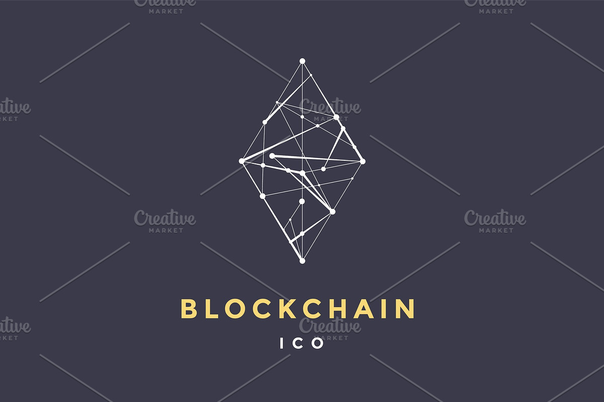 Template logo for blockchain technology in Illustrations - product preview 8