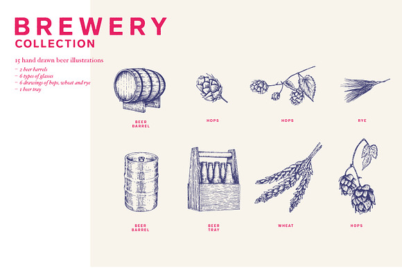 The Beer Collection  in Illustrations - product preview 1