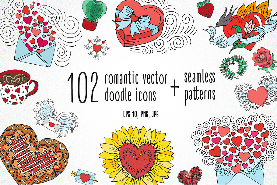 Romantic doodle in Illustrations - product preview 8