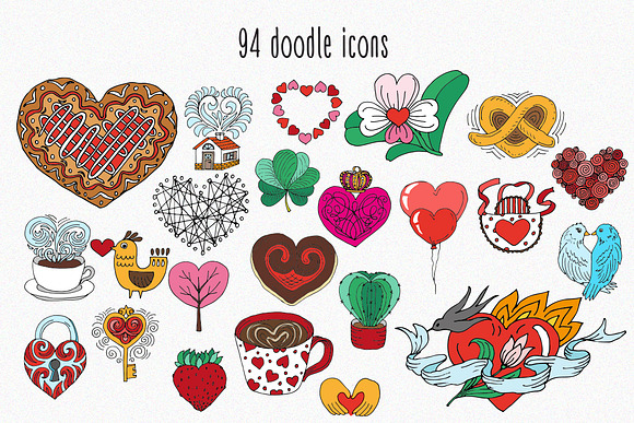 Romantic doodle in Illustrations - product preview 1
