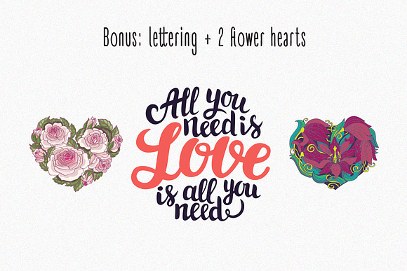 Romantic doodle in Illustrations - product preview 5