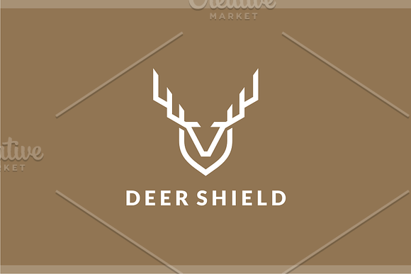 Deer Shield Logo in Logo Templates - product preview 1