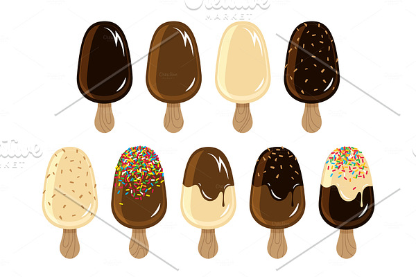 Chocolate ice creams