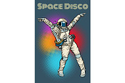 female astronaut dancing disco