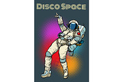 astronaut woman dancing disco