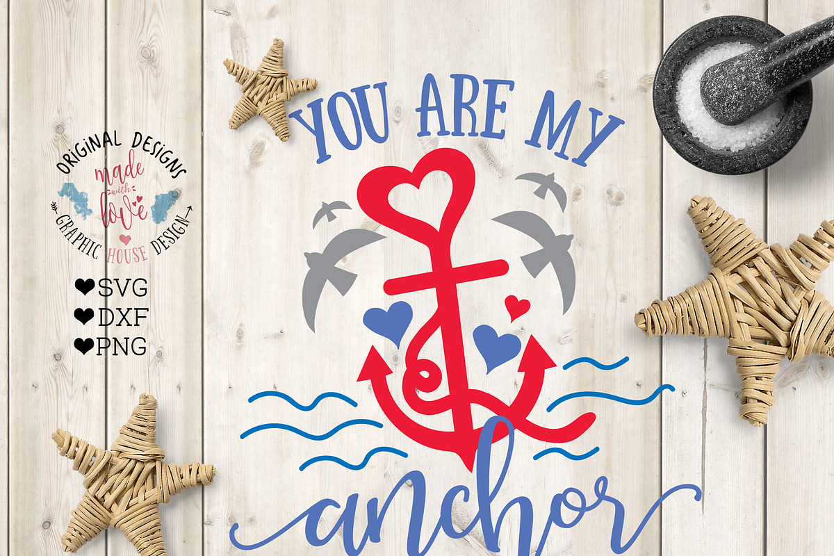 You are my Anchor Cut File/Printable in Illustrations - product preview 8