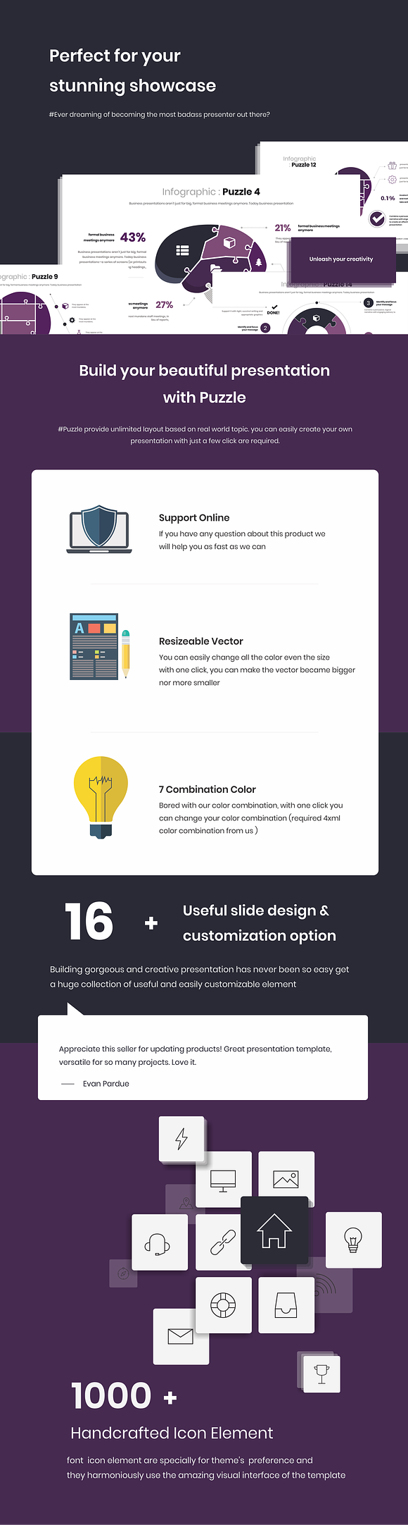 Puzzle Infograpic PowerPoint in PowerPoint Templates - product preview 1