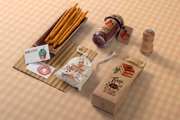 Coffee and sweets in Illustrations - product preview 4