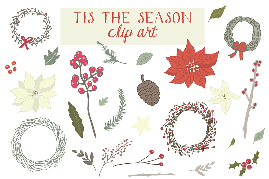 Tis The Season Clip Art in Illustrations - product preview 8