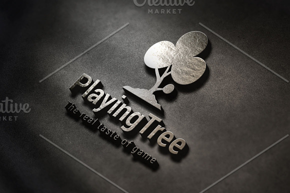 Playing Tree Logo in Logo Templates - product preview 1