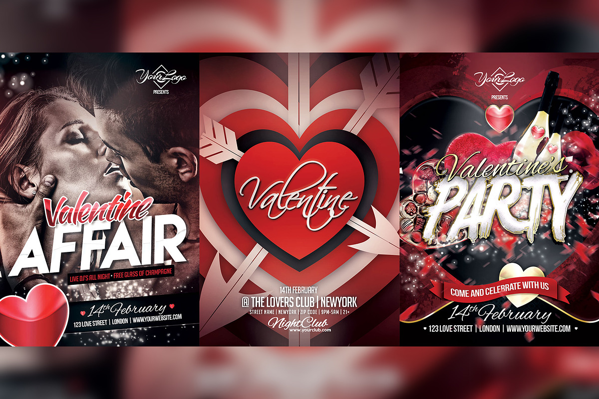 Valentine's Flyer Bundle  in Flyer Templates - product preview 8
