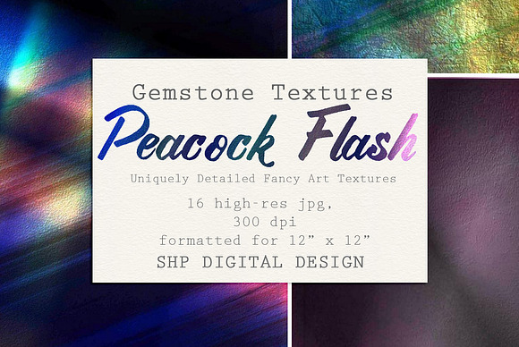 Gemstone Textures:  Peacock Crystal in Textures - product preview 1