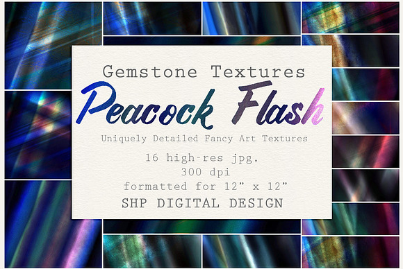 Gemstone Textures:  Peacock Crystal in Textures - product preview 3