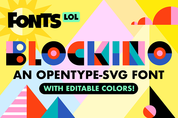 Blockino: Opentype-SVG Color Font
