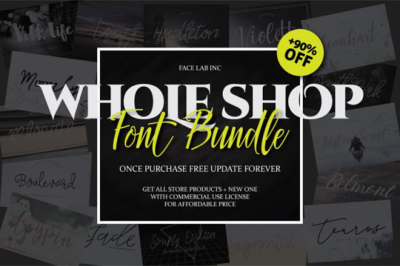 FONT BUNDLE - SHOP BUNDLE in Script Fonts - product preview 18
