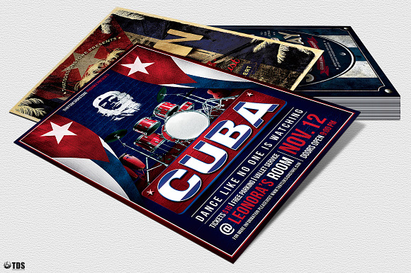 Cuban Flyer Bundle V2 in Flyer Templates - product preview 6