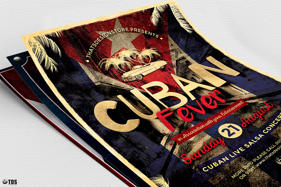 Cuban Flyer Bundle V2 in Flyer Templates - product preview 7