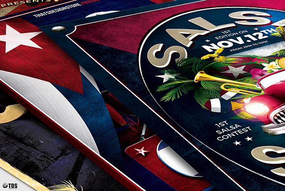 Cuban Flyer Bundle V2 in Flyer Templates - product preview 8