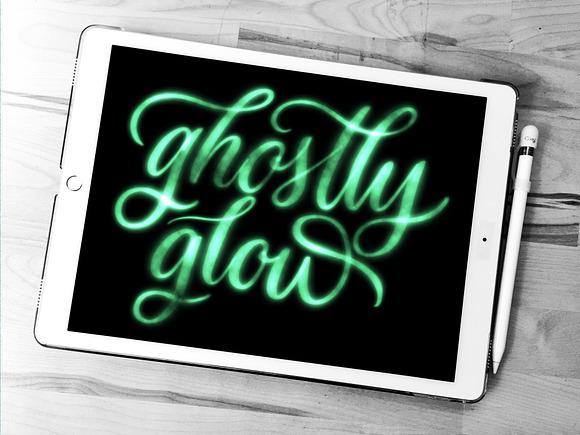 Groovy Glow Procreate Brush Pack in Photoshop Brushes - product preview 4