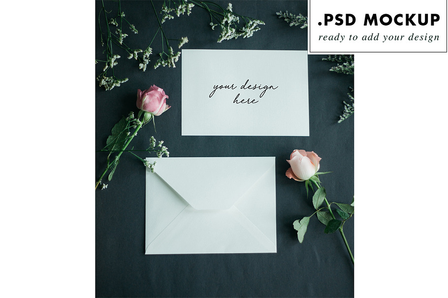Wedding invitation suite mockup in Mockup Templates - product preview 8