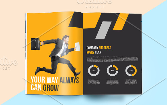Business Magazine Template in Magazine Templates - product preview 9
