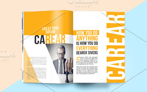 Business Magazine Template in Magazine Templates - product preview 12