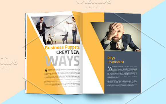 Business Magazine Template in Magazine Templates - product preview 17