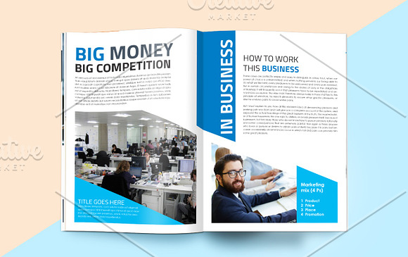 Business Magazine Template in Magazine Templates - product preview 19
