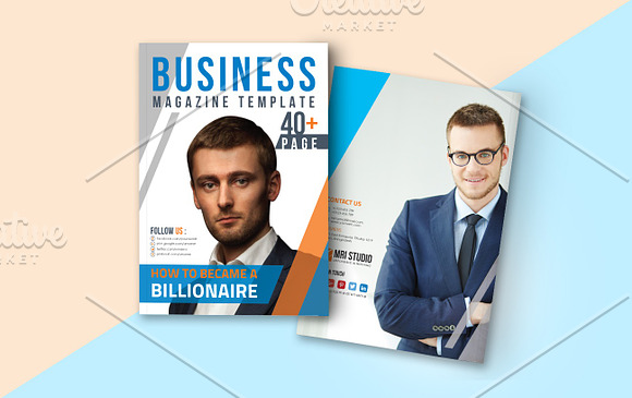 Business Magazine Template in Magazine Templates - product preview 20