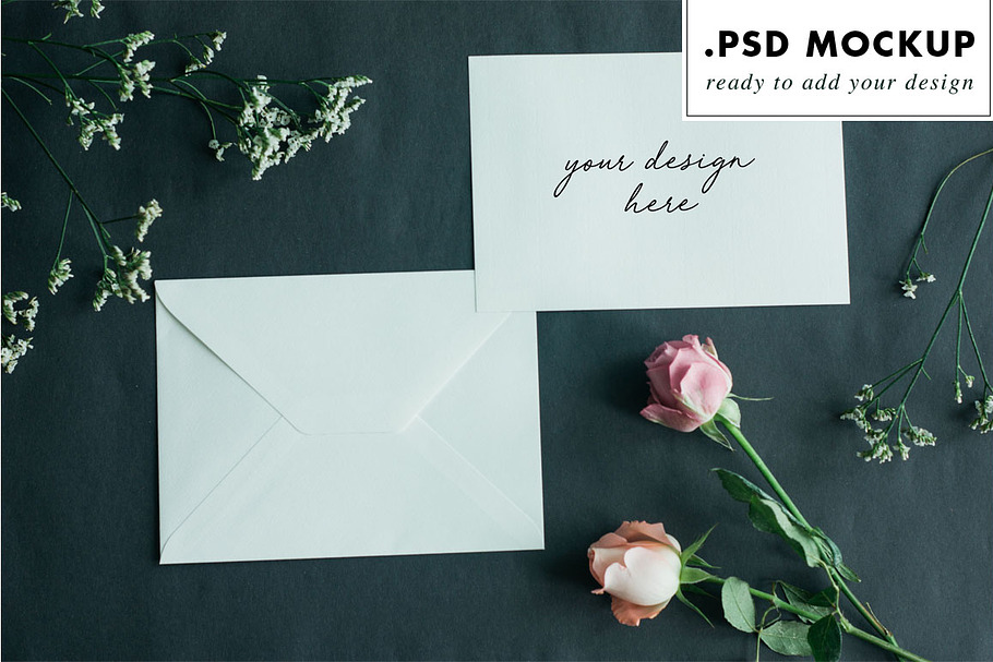 Styled stock photo invitation mockup in Mockup Templates - product preview 8