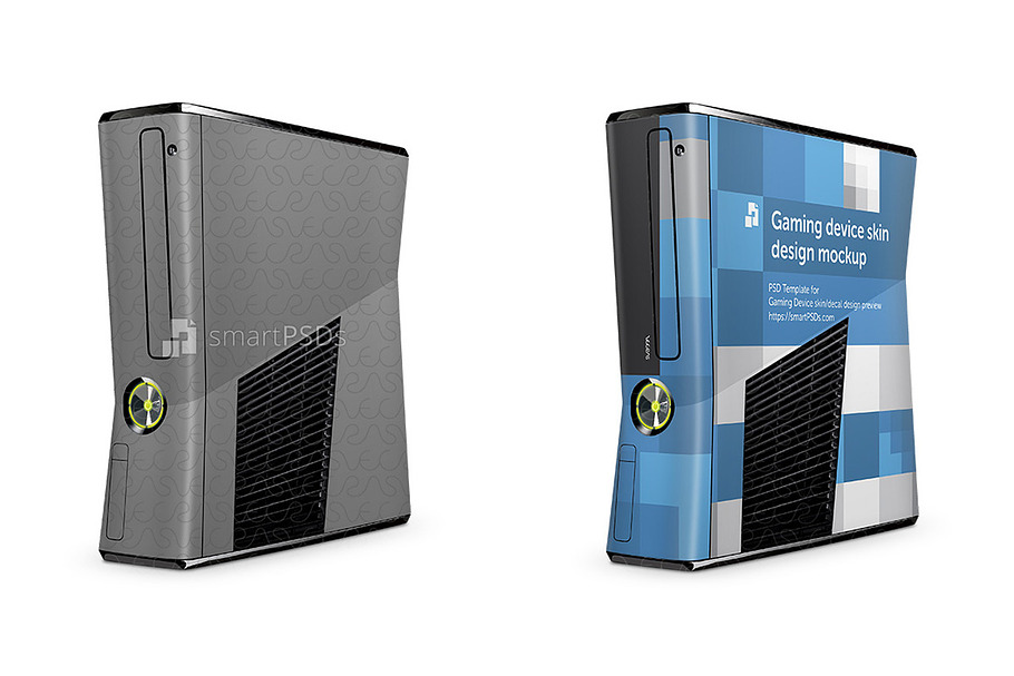 Xbox 360 Slim Console Skin PSD in Product Mockups - product preview 8