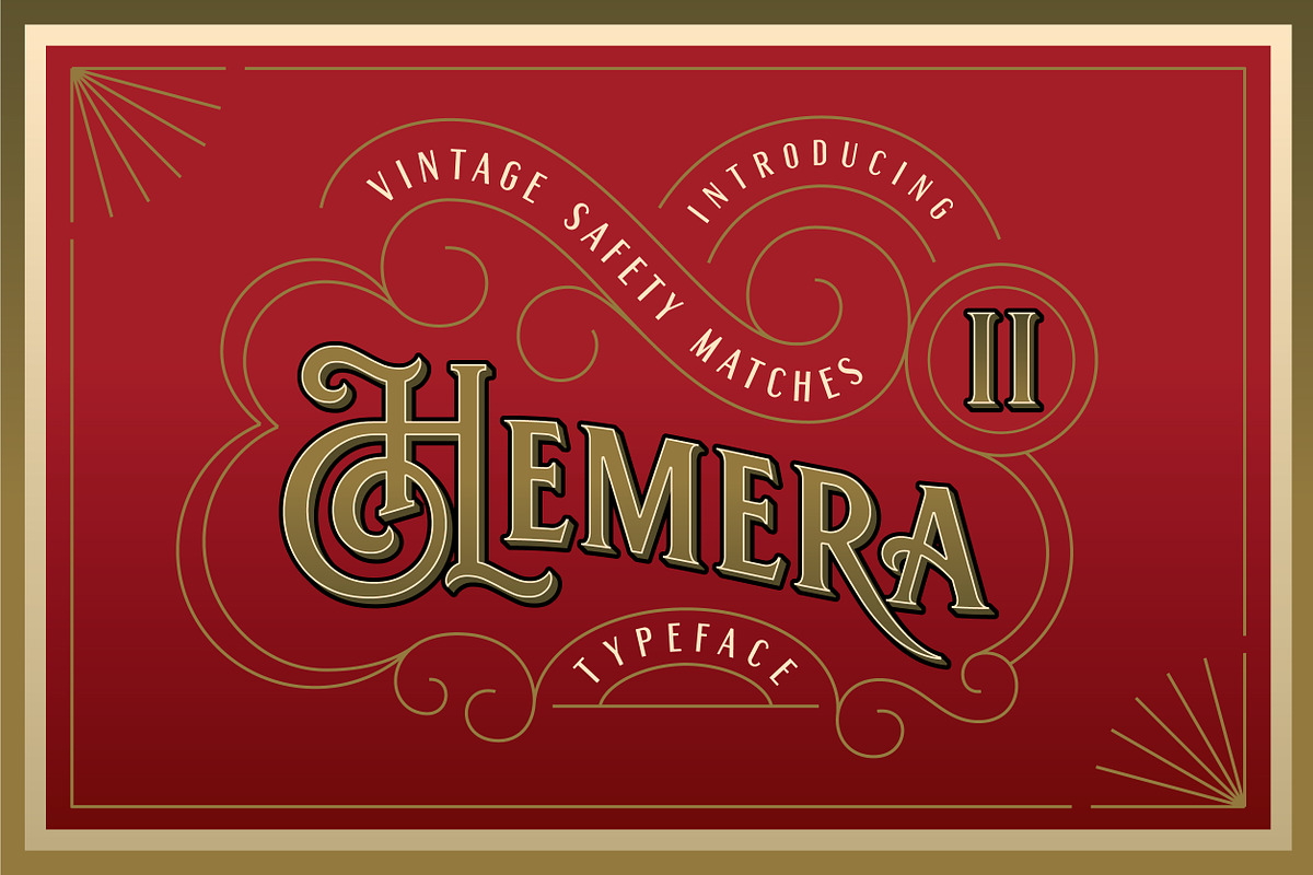 Hemera II - Vintage Decorative Font in Serif Fonts - product preview 8