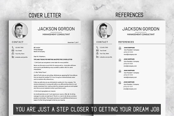 Professional RESUME TEMPLATE / JG in Resume Templates - product preview 4