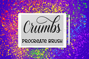 Crumbs Procreate lettering brush