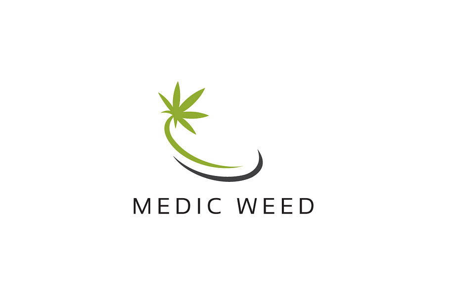 Medic Weed Logo Template