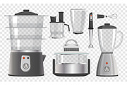 Various Kitchen Instruments Vector Illustration