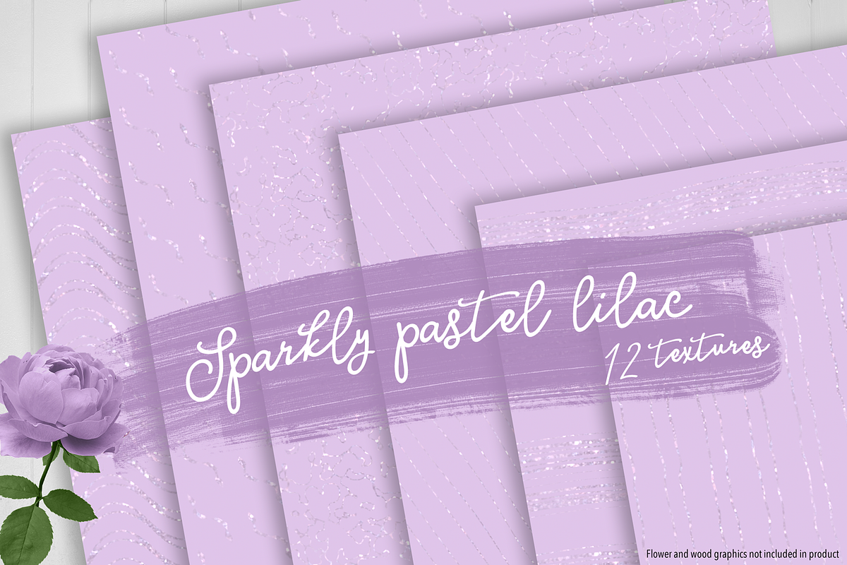 Sparkly Pastel Lilac in Textures - product preview 8