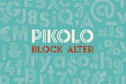 Pikolo Block Alter Font