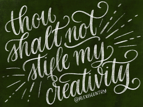 Chalkboard lettering brushes in Photoshop Brushes - product preview 2