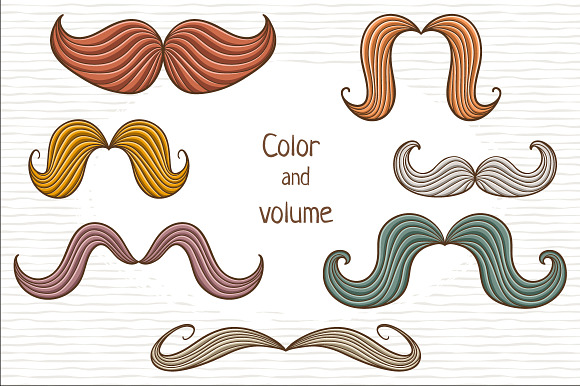 The great mustache set in Illustrations - product preview 1