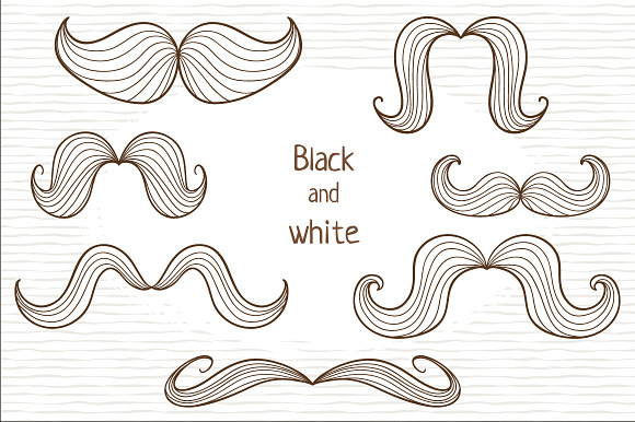 The great mustache set in Illustrations - product preview 3