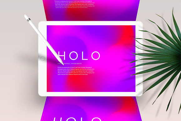 100 HOLOGRAPHIC GRADIENTS BUNDLE in Textures - product preview 7
