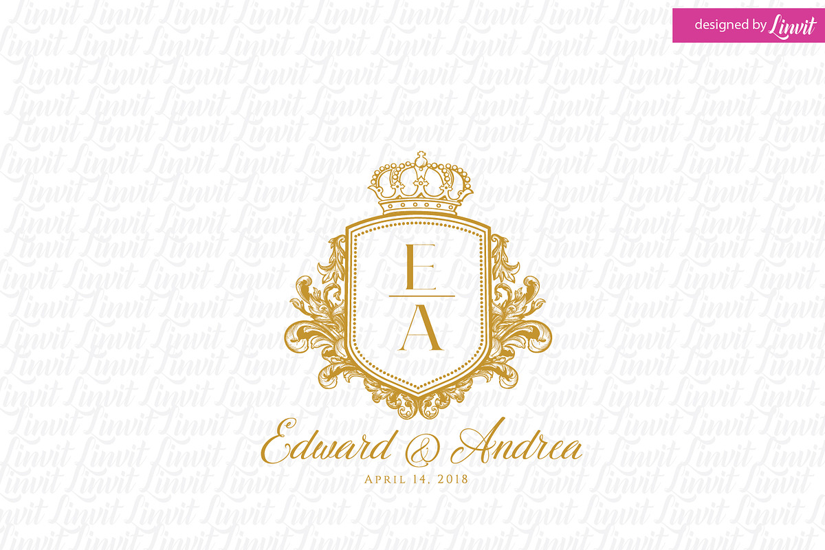 Royal Wedding Crest in Logo Templates - product preview 8