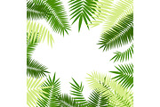 Green Palm Leaf Frame Set