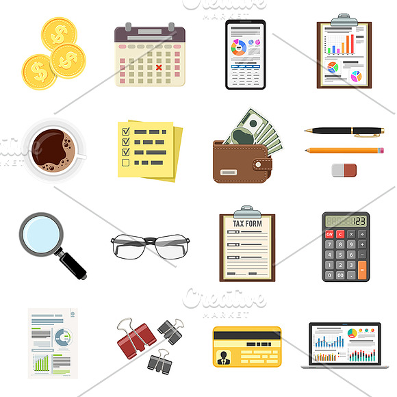 Tax, Auditing and Test Themes in Illustrations - product preview 2