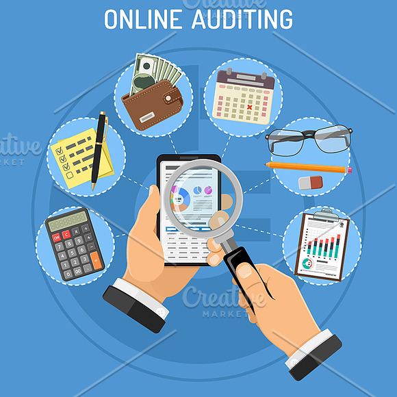 Tax, Auditing and Test Themes in Illustrations - product preview 3