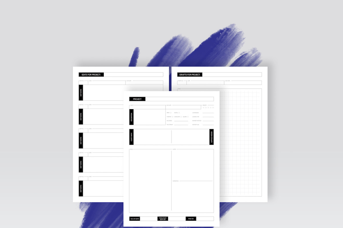 Artist Project Planner in Stationery Templates - product preview 8