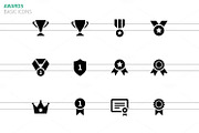Medals and cup icons